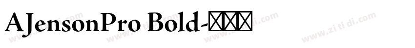AJensonPro Bold字体转换